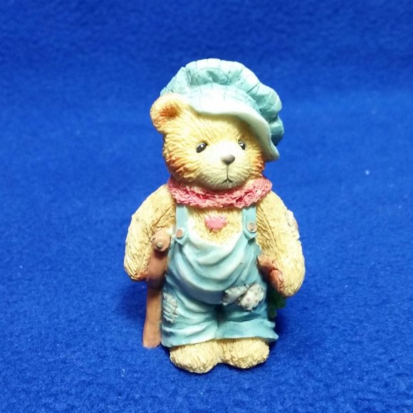 Cherished Teddies Tiny Ted Bear God Bless US Everyone Figurine Enesco 614777 - Picture 1 of 10